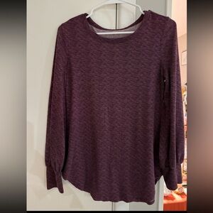 Women's Purple Long Sleeve Top